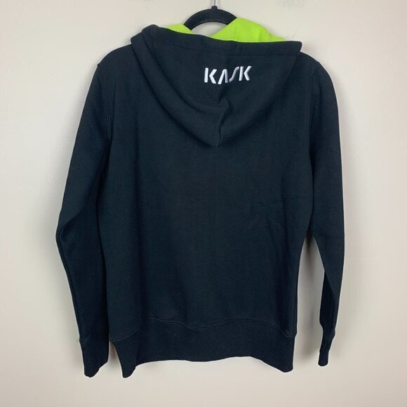 KASK Equestrian Black & Neon Green Zip Up Hoodie - Size Large - NEW - Picture 5 of 8